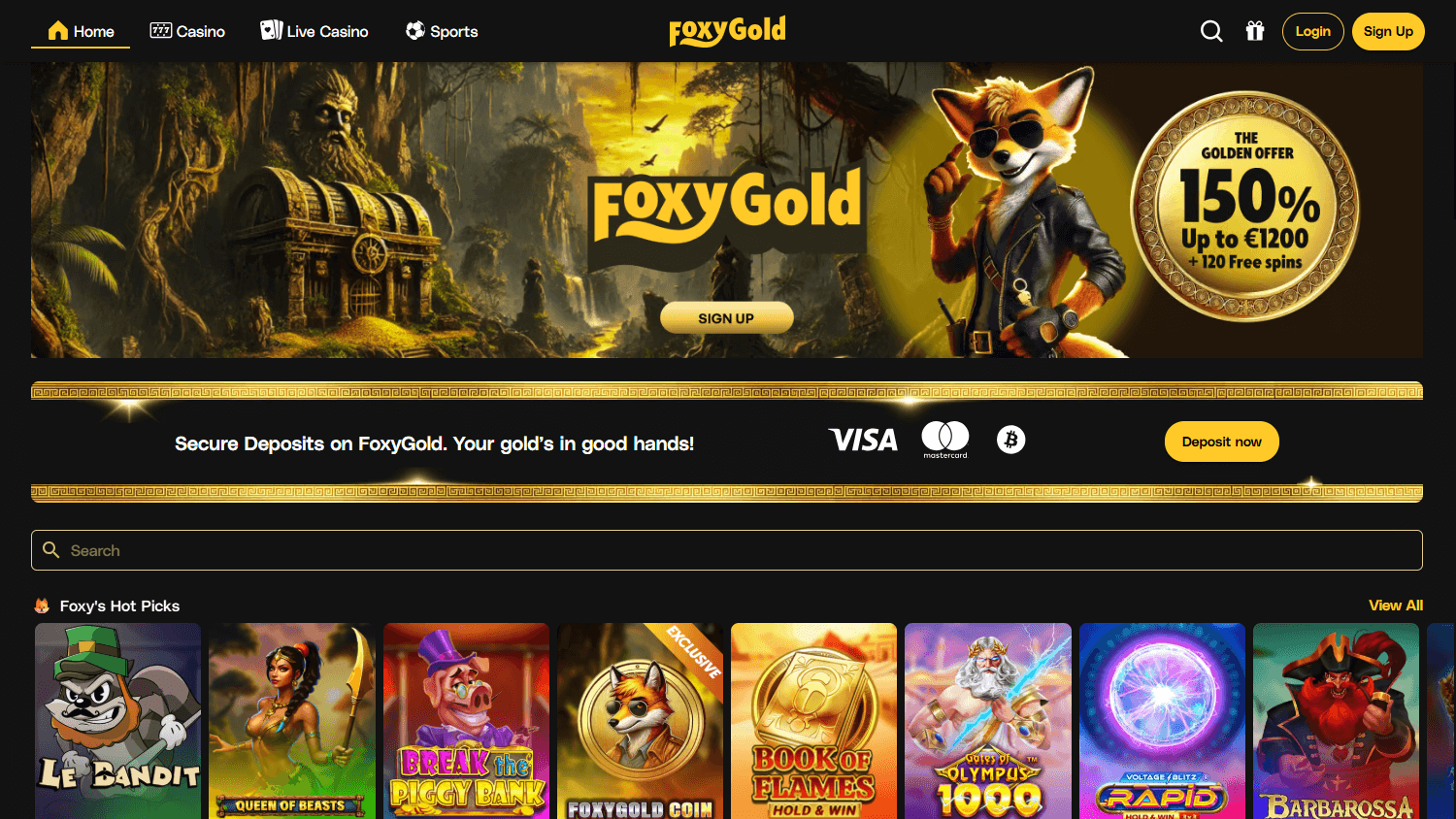 foxygold_casino_homepage_desktop
