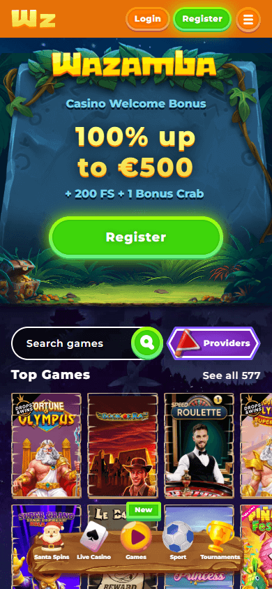 wazamba_casino_homepage_mobile