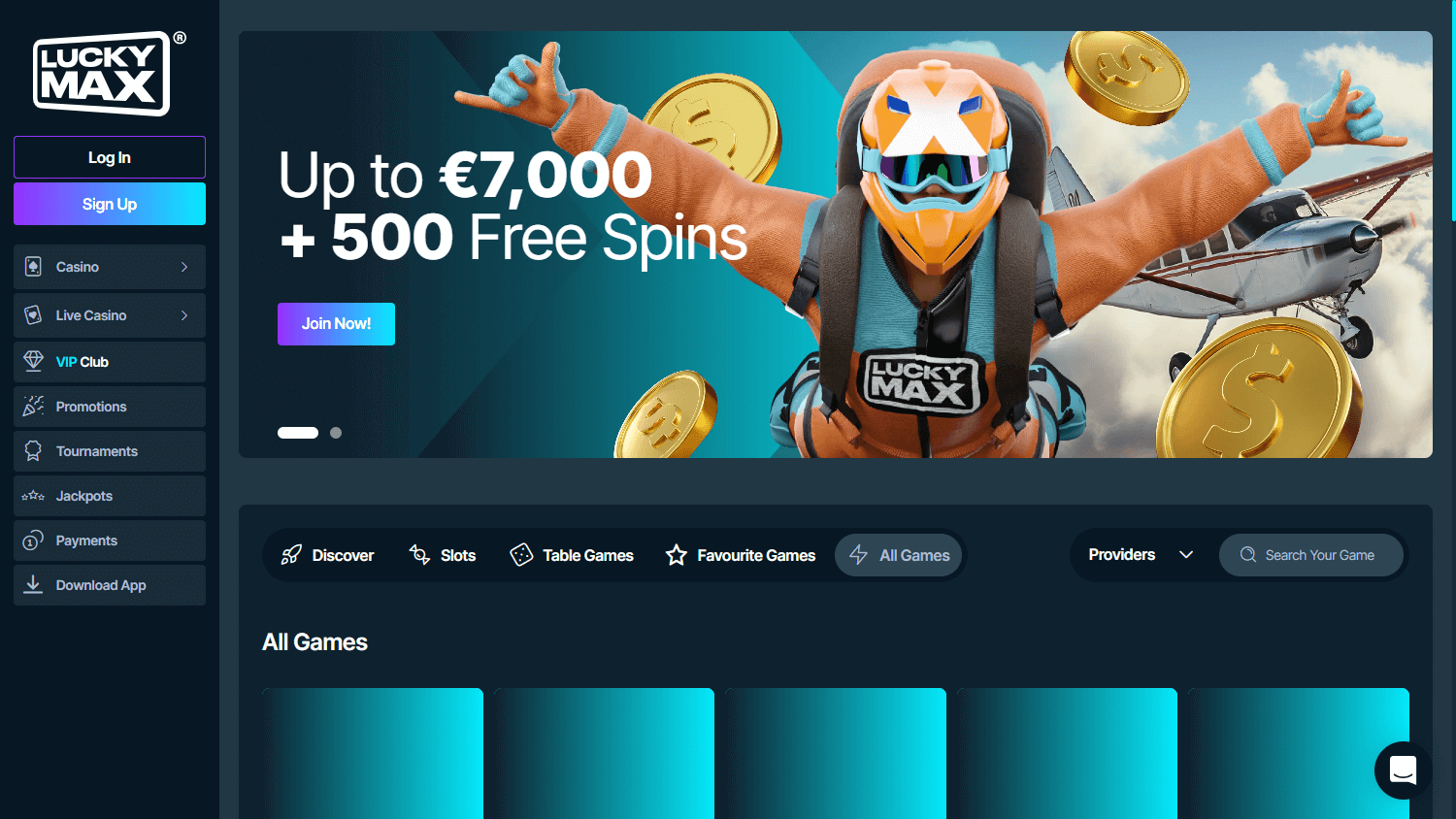 luckymax_casino_game_gallery_desktop