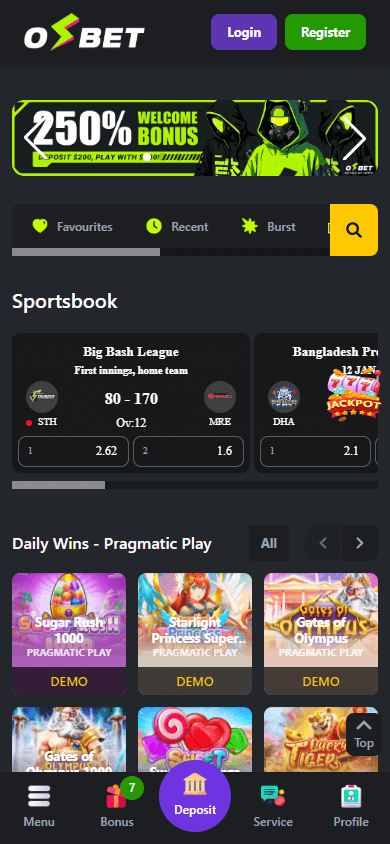 osbet_casino_homepage_mobile