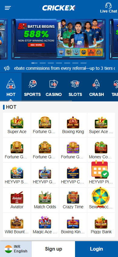 crickex_casino_homepage_mobile