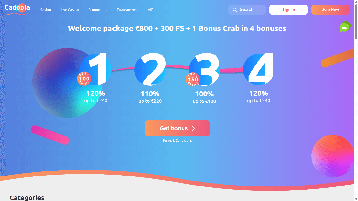 cadoola_casino_homepage_desktop