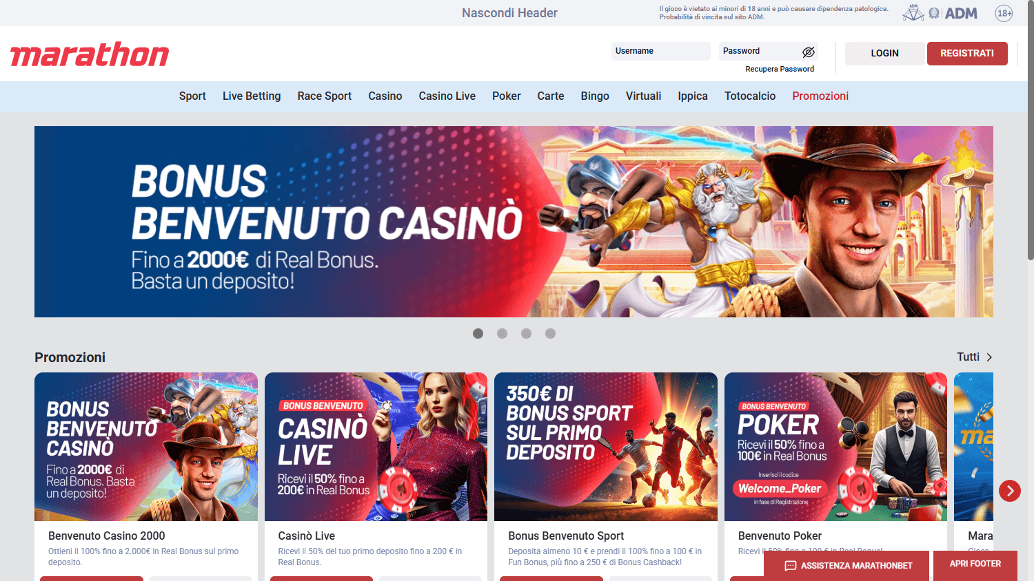 Casinò online marathonbet