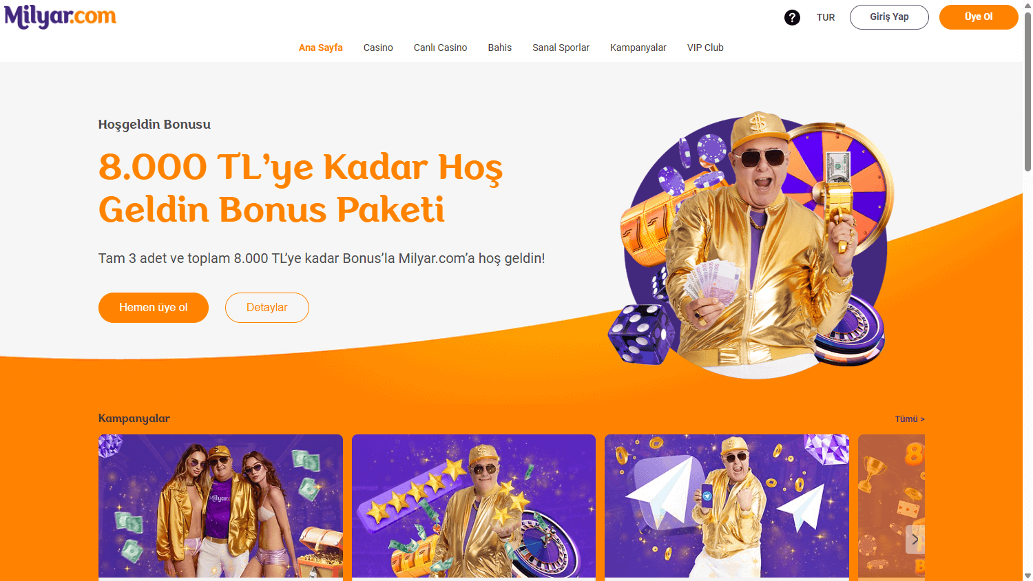 milyar_casino_homepage_desktop