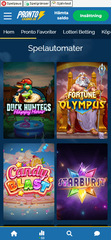 Pronto_Casino_game_gallery_mobile