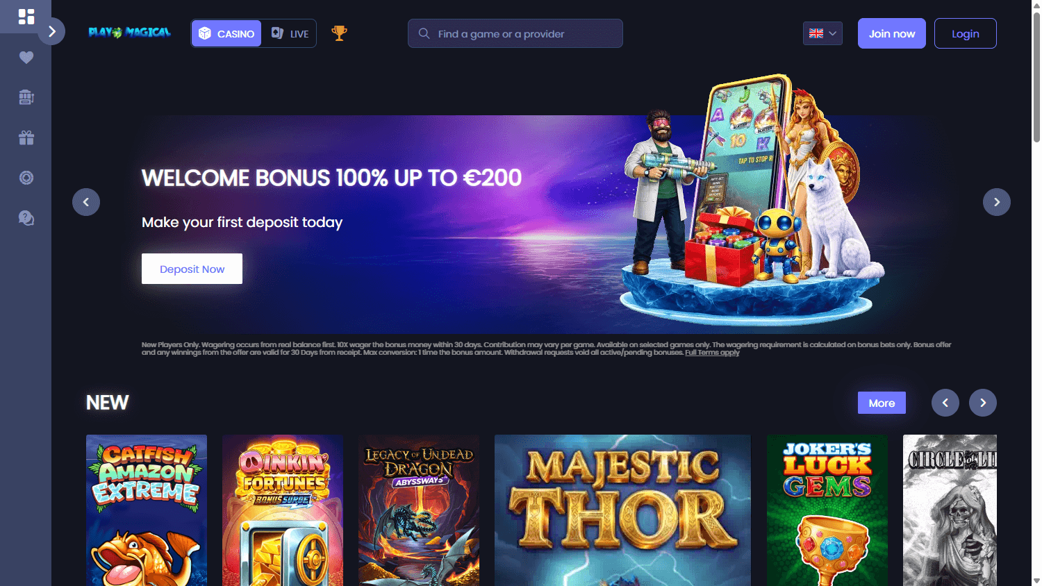 Play_Magical_Casino_homepage_desktop