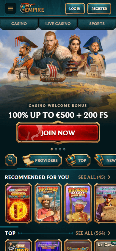 myempire_casino_homepage_mobile