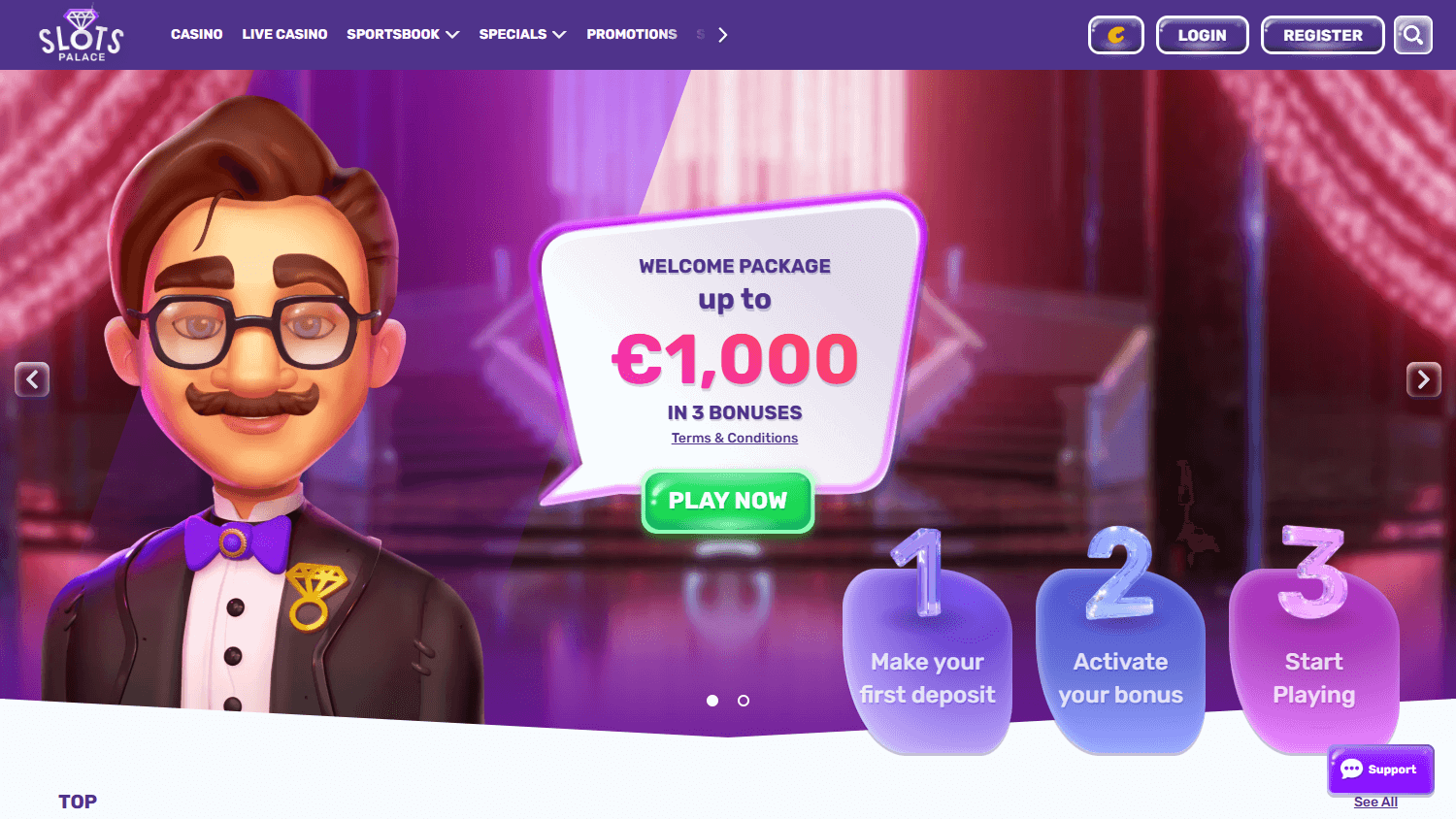 slotspalace_casino_homepage_desktop