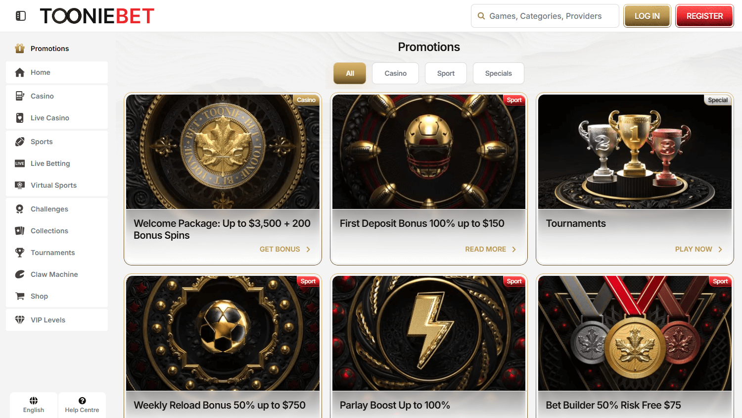 tooniebet_casino_promotions_desktop