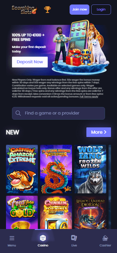 scorchingslots_casino_homepage_mobile