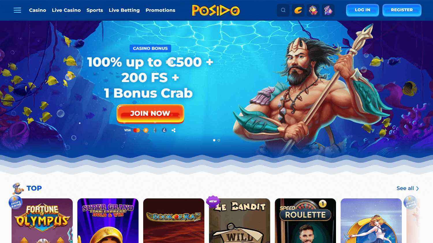 posido_casino_homepage_desktop