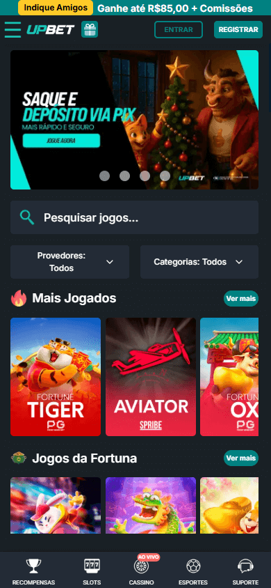 Upbet_Casino_homepage_mobile