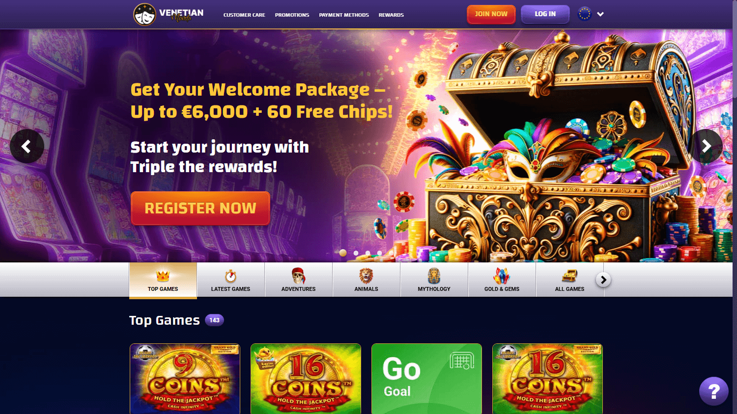 venetian_moneta_casino_homepage_desktop