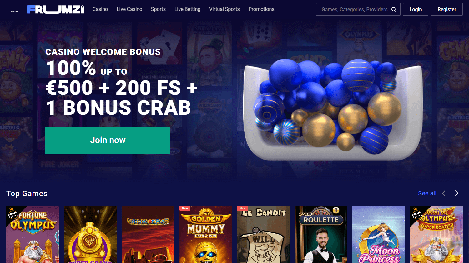 frumzi_casino_homepage_desktop