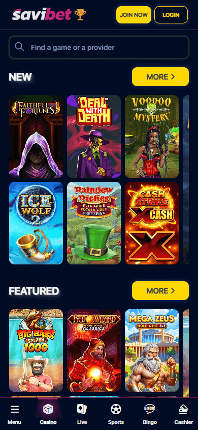 savibet_casino_homepage_mobile