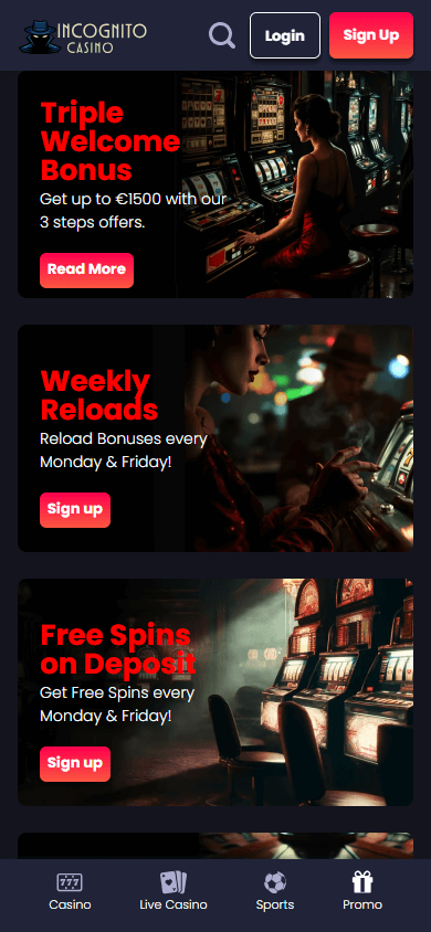 Incognito_Casino_promotions_mobile