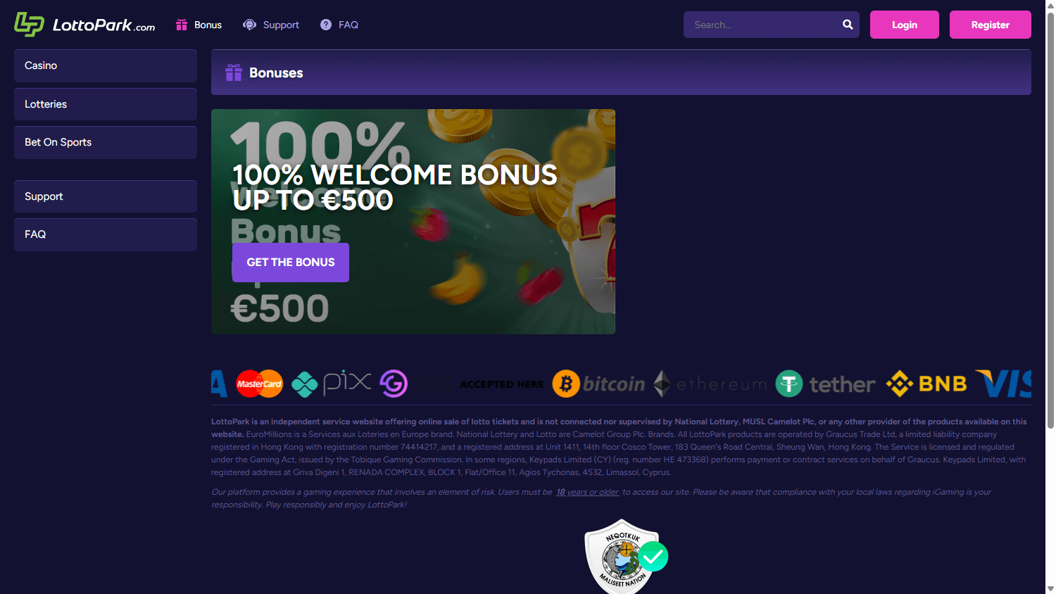 LottoPark_Casino_promotions_desktop