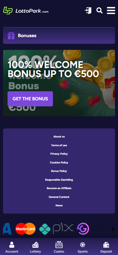 LottoPark_Casino_promotions_mobile