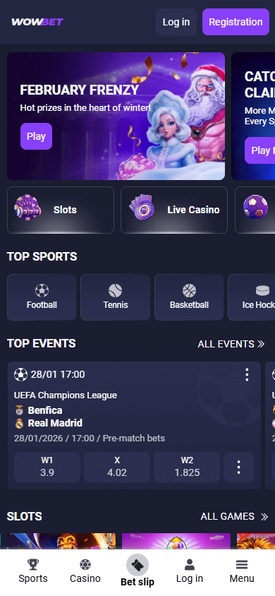 WOWBET_Casino_homepage_mobile