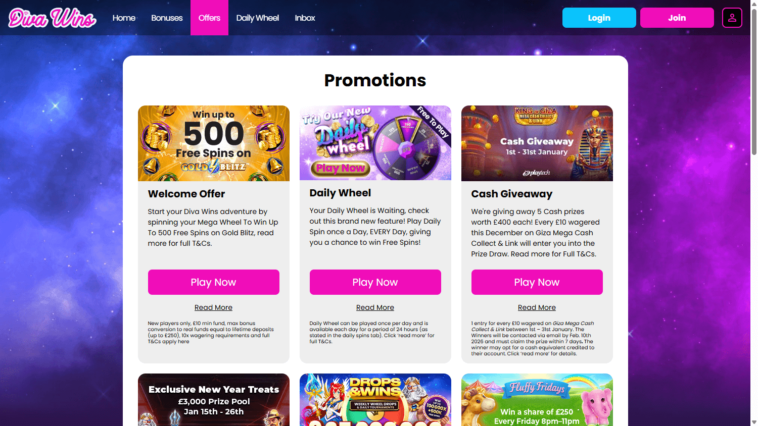 Diva_Wins_Casino_promotions_desktop