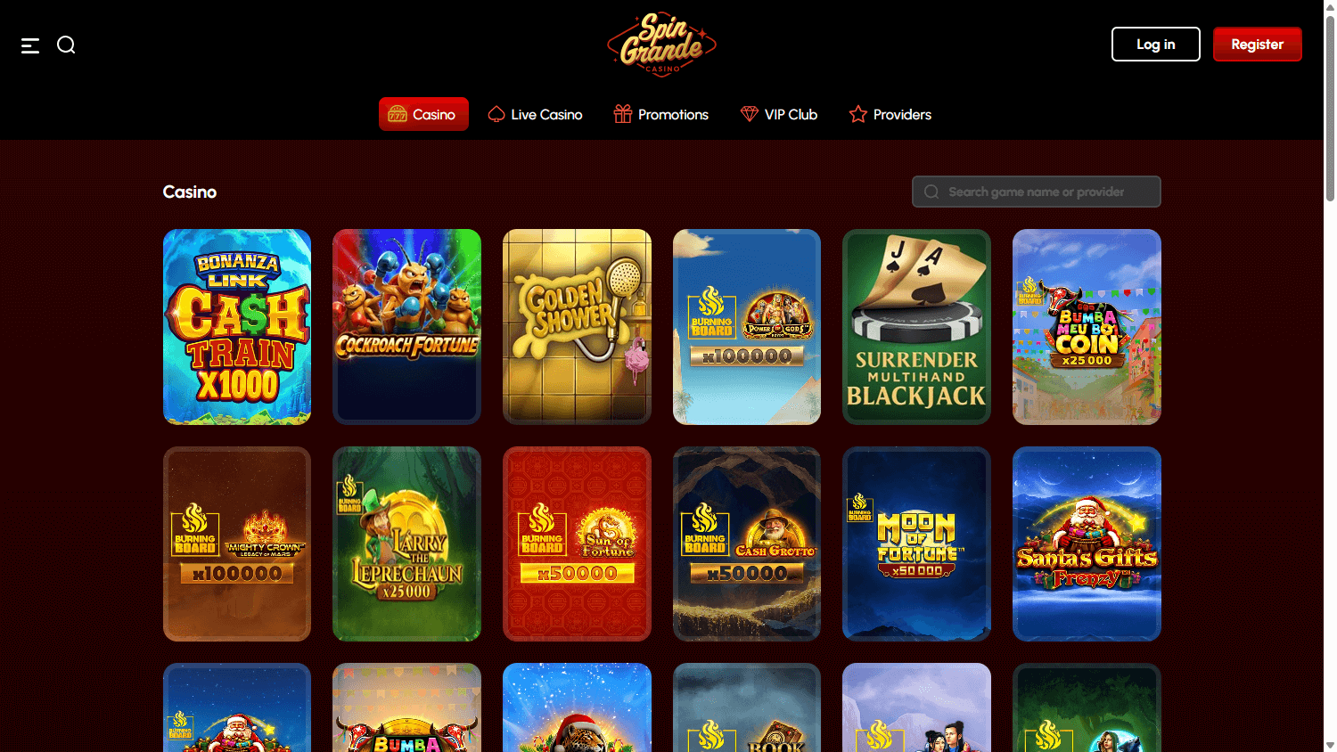 SpinGrande_Casino_game_gallery_desktop