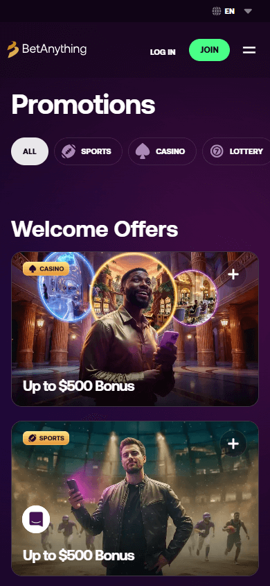 BetAnything_Casino_promotions_mobile