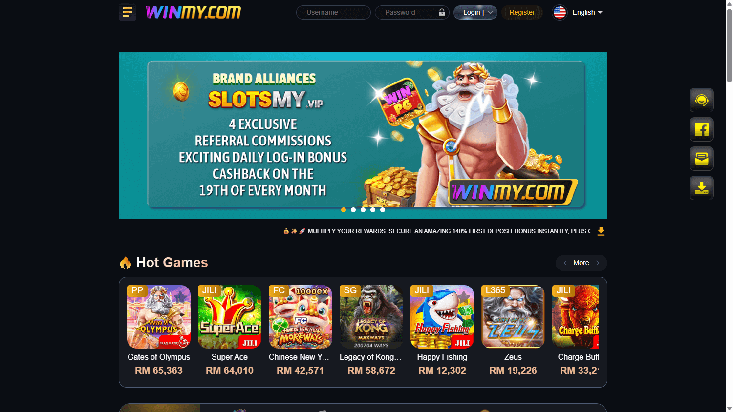 WINMY_Casino_homepage_desktop