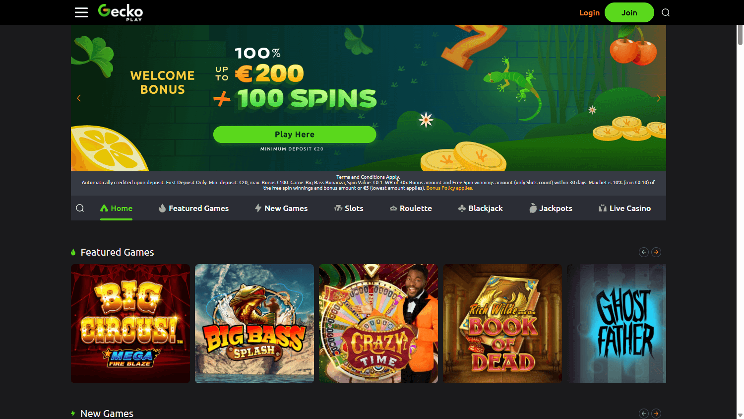 GeckoPlay_Casino_homepage_desktop