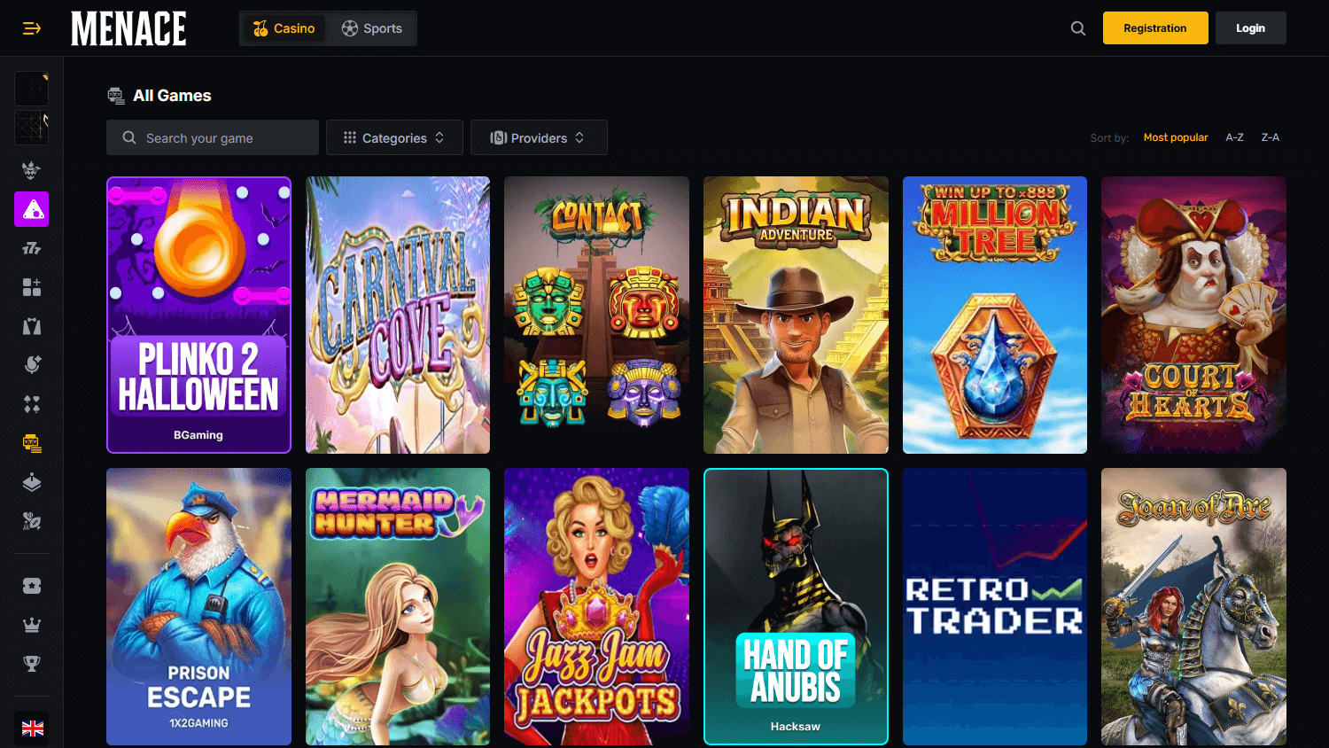 MENACE.com_Casino_game_gallery_desktop