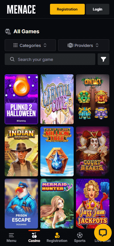 MENACE.com_Casino_game_gallery_mobile