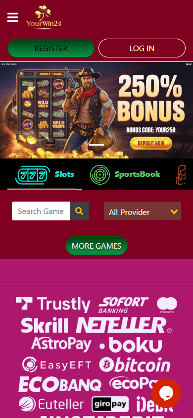 YourWin24_Casino_homepage_mobile