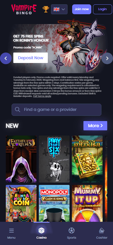 Vampire_Bingo_Casino_homepage_mobile