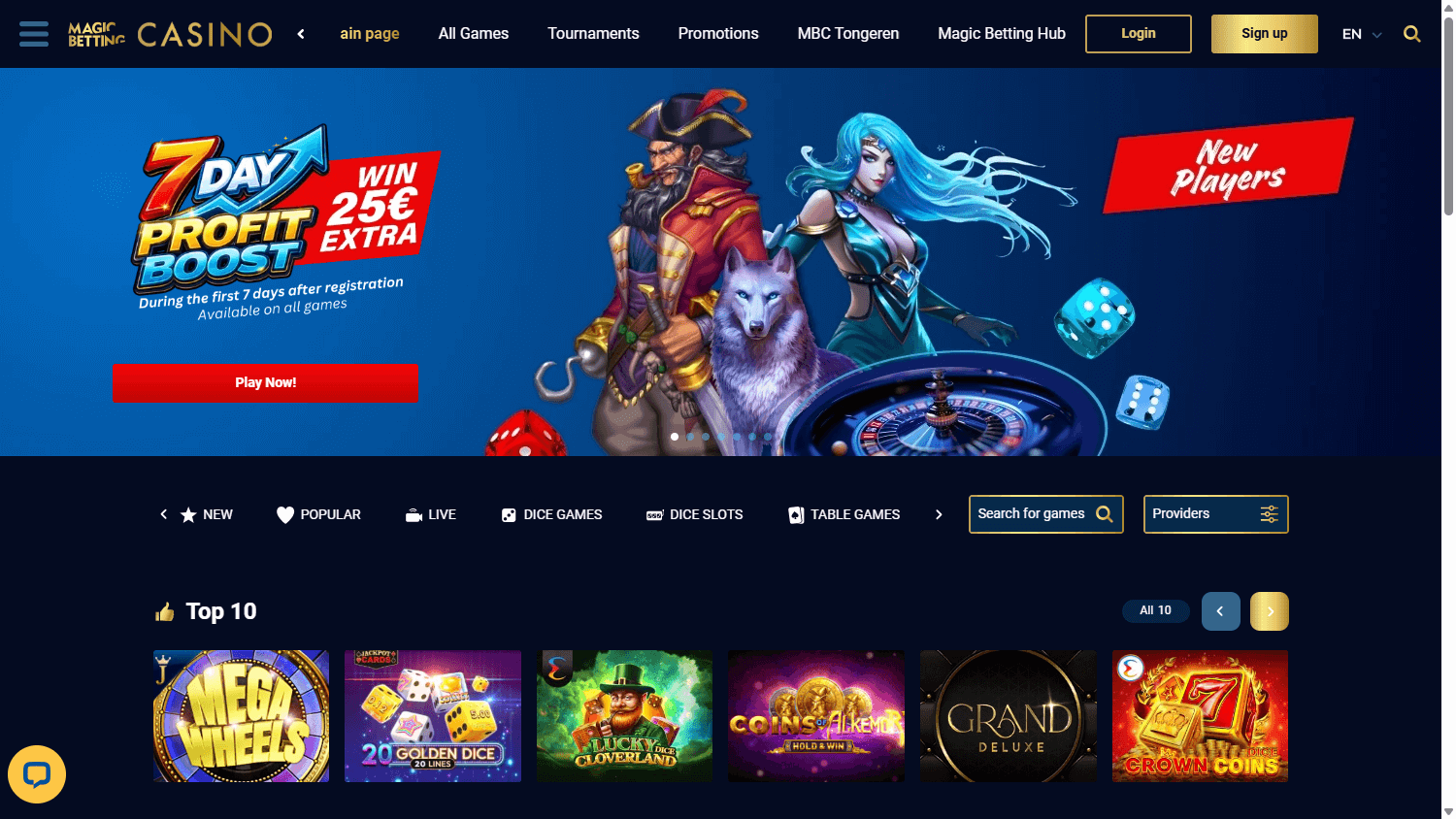 Magic_Betting_Casino_BE_homepage_desktop
