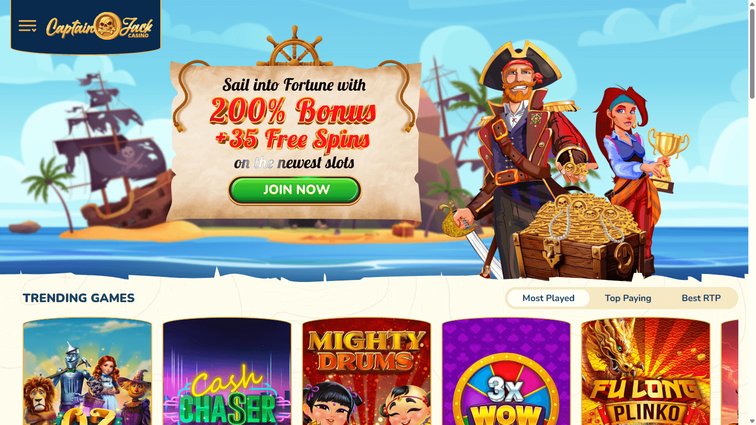 Captain_Jack_Casino_homepage_desktop