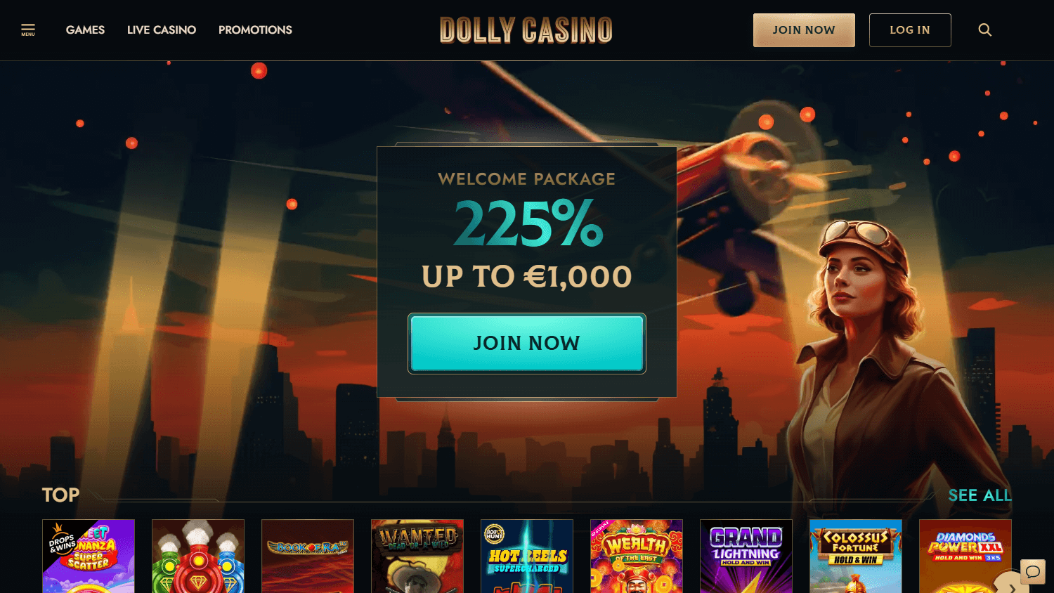 Dolly_Casino_homepage_desktop