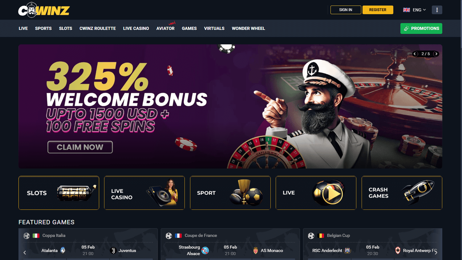 Cwinz_Casino_homepage_desktop