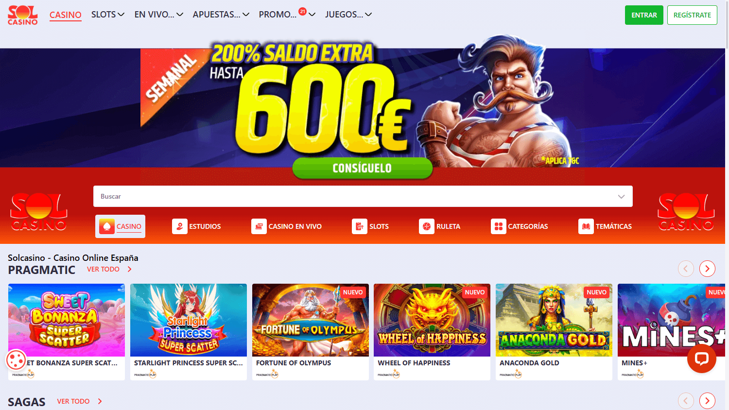 Solcasino_homepage_desktop
