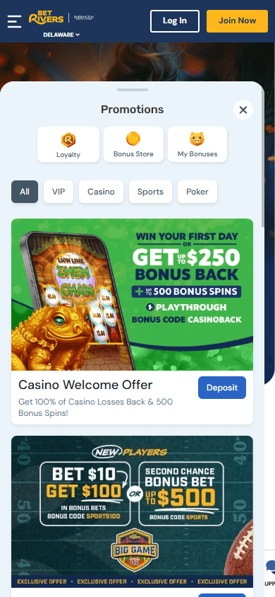 Harrington_Raceway_&_Casino_promotions_mobile