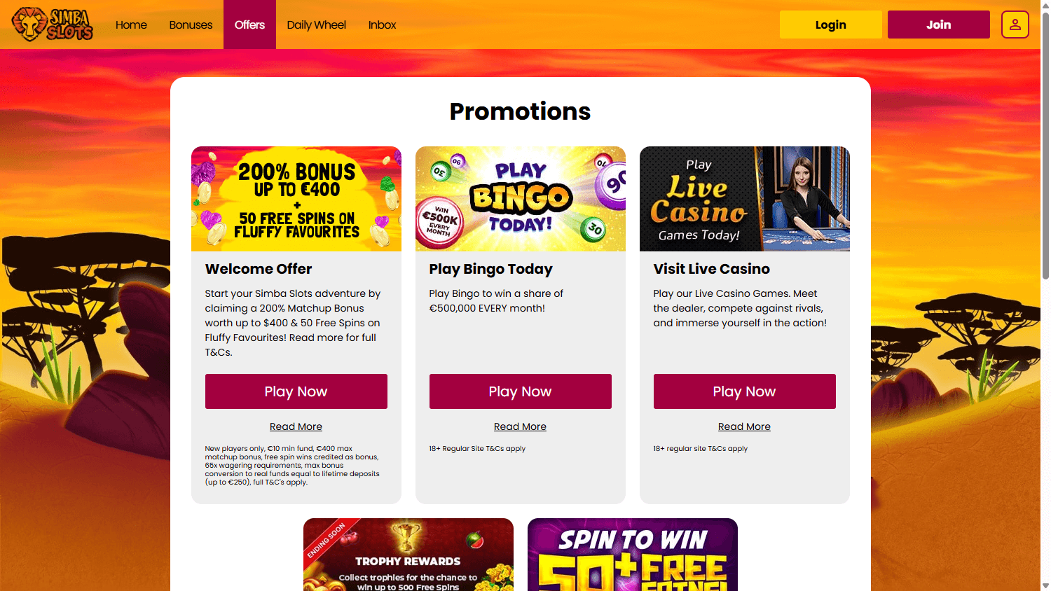 Simba_Slots_Casino_IE_promotions_desktop