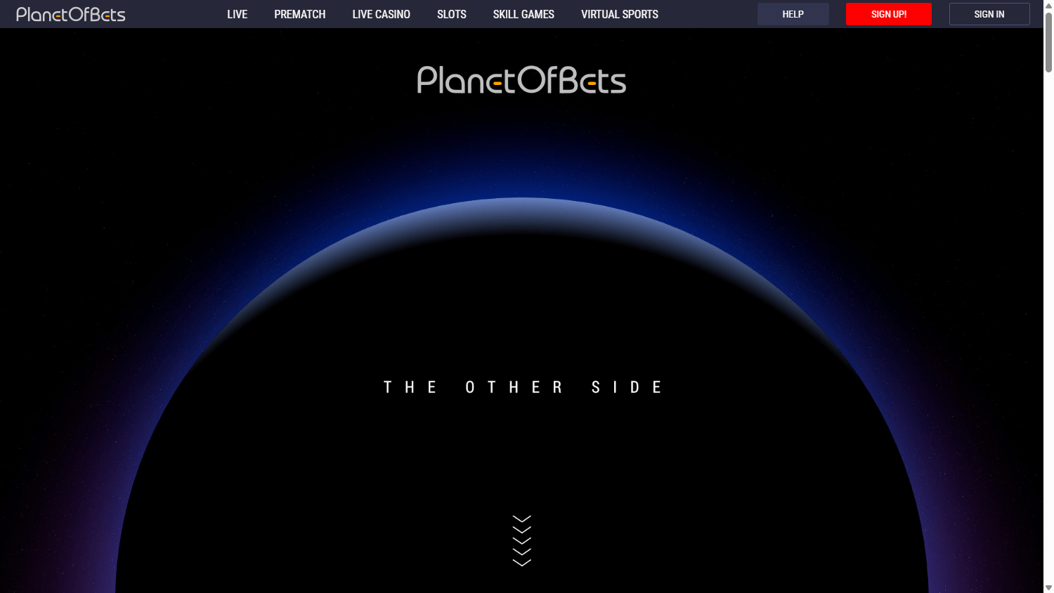 Planet_Of_Bets_Casino_homepage_desktop
