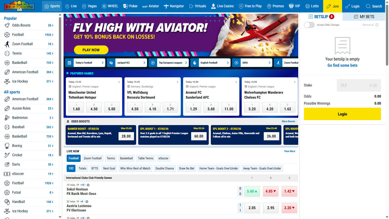 Mercury_International_Casino_homepage_desktop