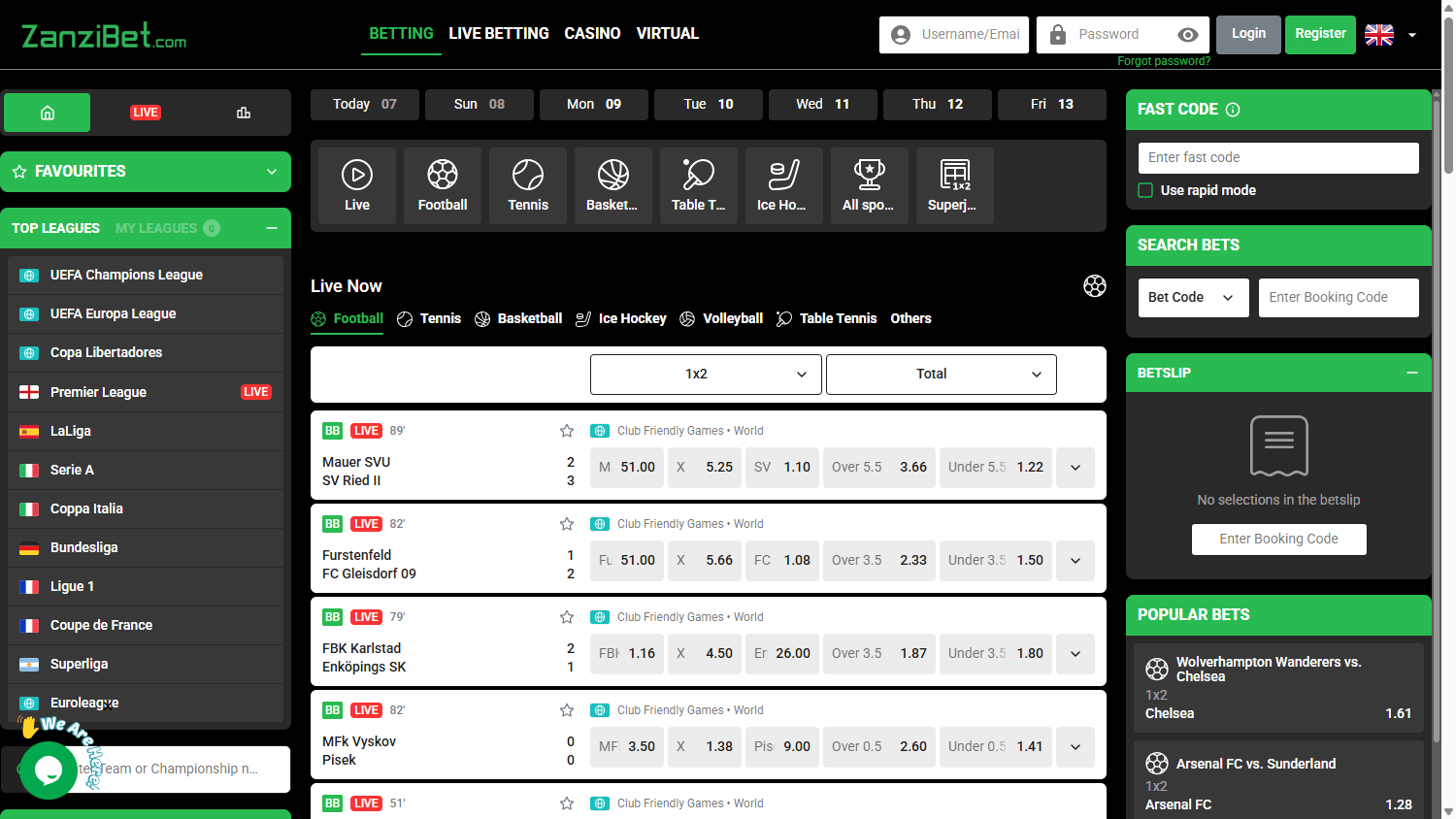 Zanzibet_Casino_homepage_desktop