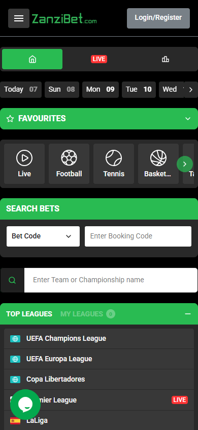 Zanzibet_Casino_homepage_mobile