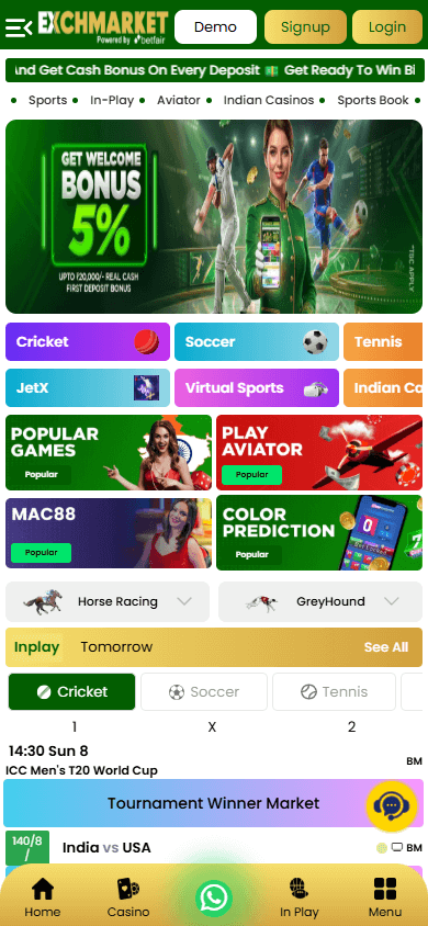 Exchmarket_Casino_homepage_mobile