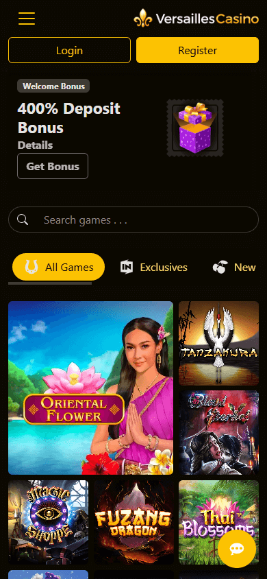 Versailles_Casino_homepage_mobile