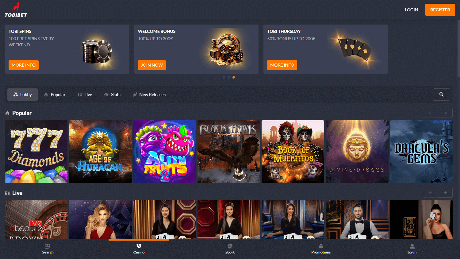Tobibet_Casino_game_gallery_desktop