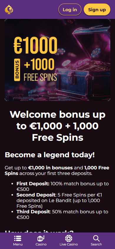 Spinlegend_Casino_promotions_mobile