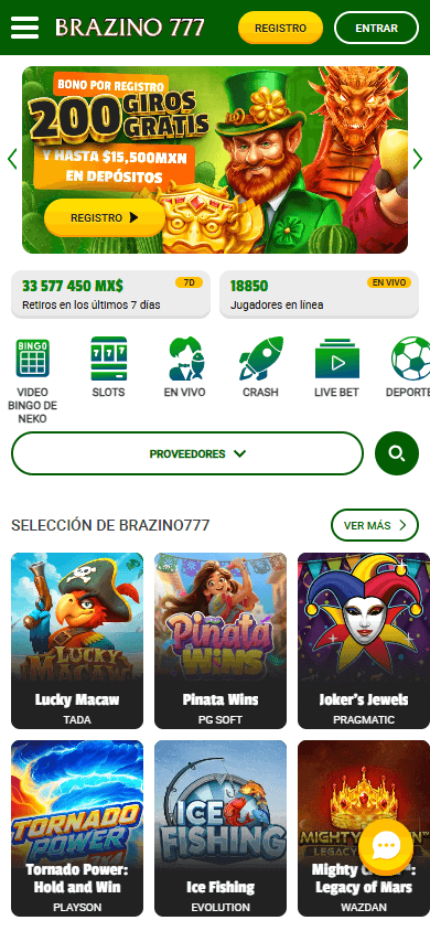 Brazino777_Casino_MX_homepage_mobile