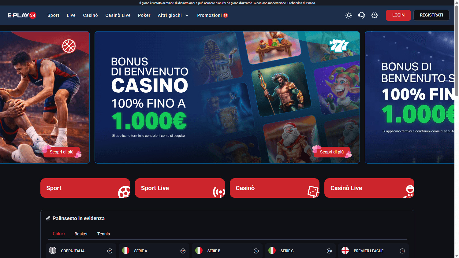 EPlay24_Casino_homepage_desktop