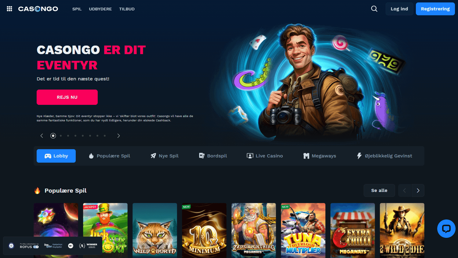 Casongo_Casino_homepage_desktop